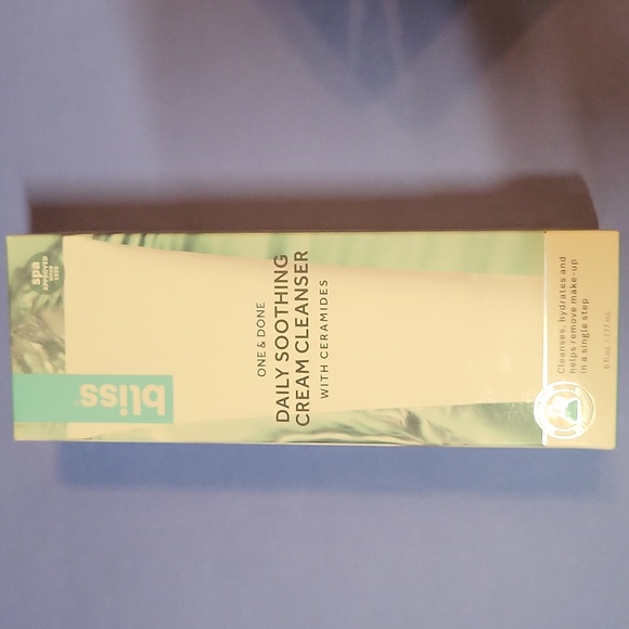 Bliss One & Done Daily Smoothing Cream Cleanser & Makeup Remover w/Ceramides NIB - Picture 5 of 5